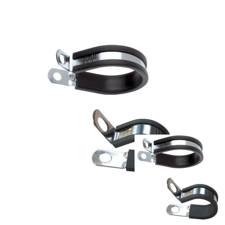 마일드스틸 TPE 고무라이너 60mm/ 케이블고정 크립 새들 JCS-P60 호스고정대 하수구배관세정제 호스고정