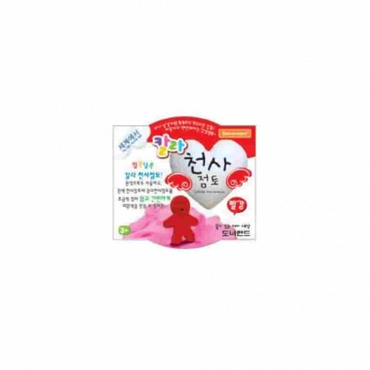 칼라천사점토 빨강 점토놀이 지점토공예 클레이아트 찰흙놀이