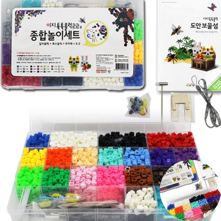 블럭 22종 종합놀이세트 도안북 포함 어린이집블럭 초등미술재료 초등만들기