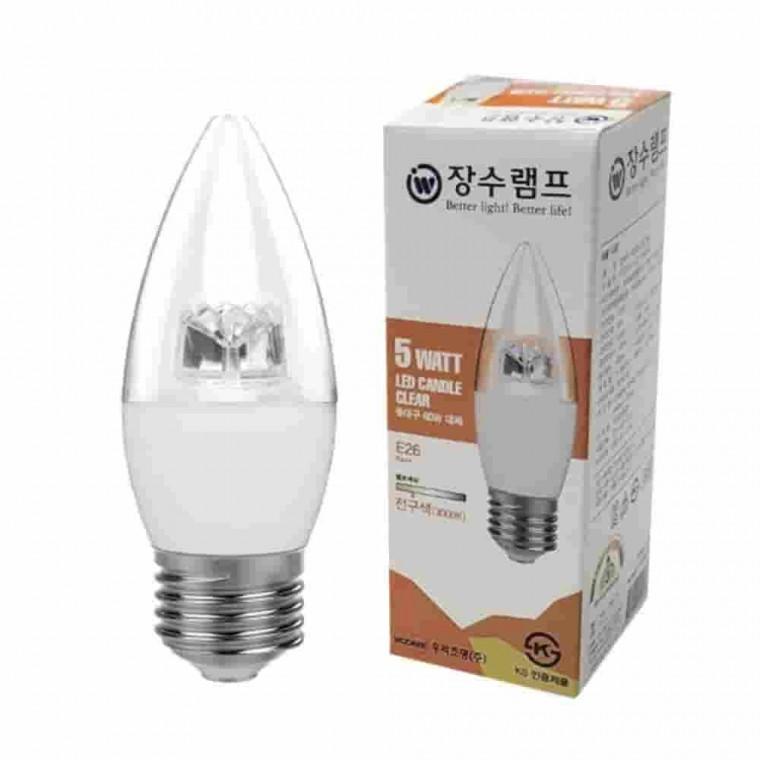 투명 LED 촛대구 전구색 이쁜전구 샹들리에전구 인테리어전구 led촛대구 led촛불전구