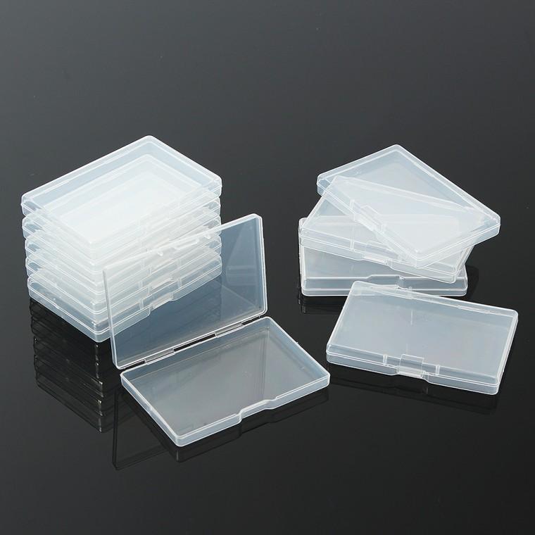 T14 포카 스티커 보관 슬림 플라스틱 케이스 10p세트(9.5x6cm)