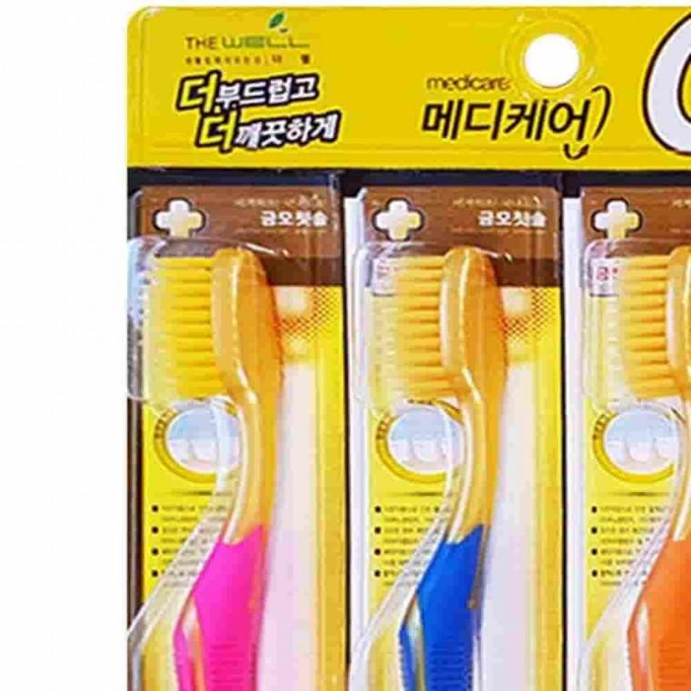 금칫솔 4P 데일리칫솔 일반칫솔 미세모칫솔 금나노칫솔