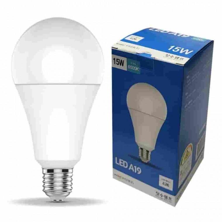 LED 벌브 15W주광색 다마 볼LED 원형전구 볼전구 LED램프 형광등LED