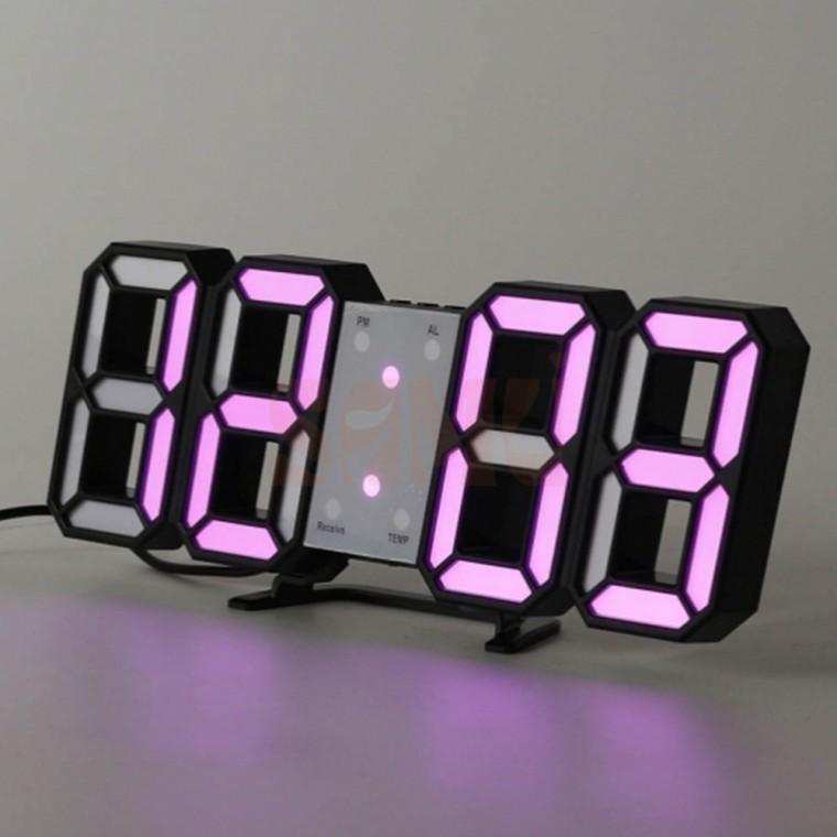 LED 디지털 시계 블랙 디지털전자시계 거실전자시계