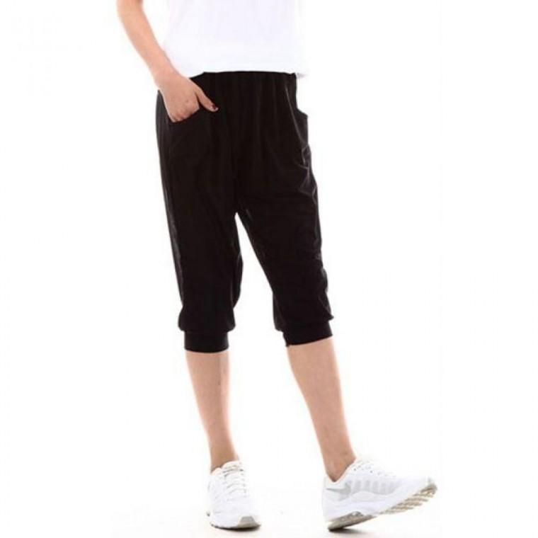 여자 7부 아이 스쿨 바지 여름