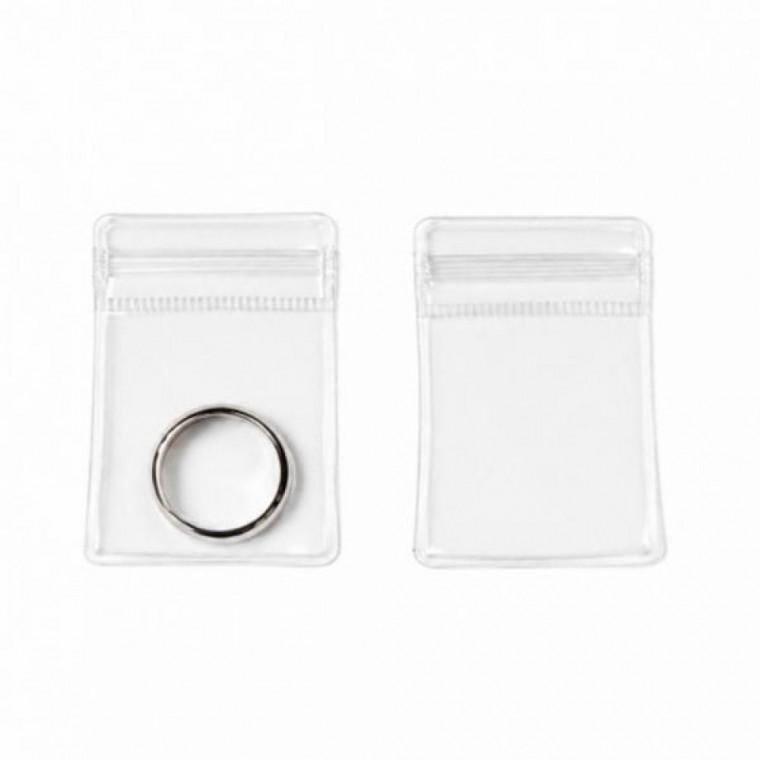 주얼리 악세사리 4x6cm 지퍼백 휴대용 보관 투명 1개 파우치