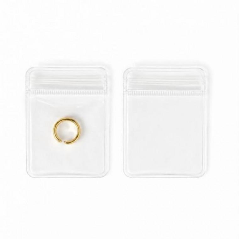 휴대용 5x7cm 파우치 1개 보관 지퍼백 주얼리 악세사리 투명