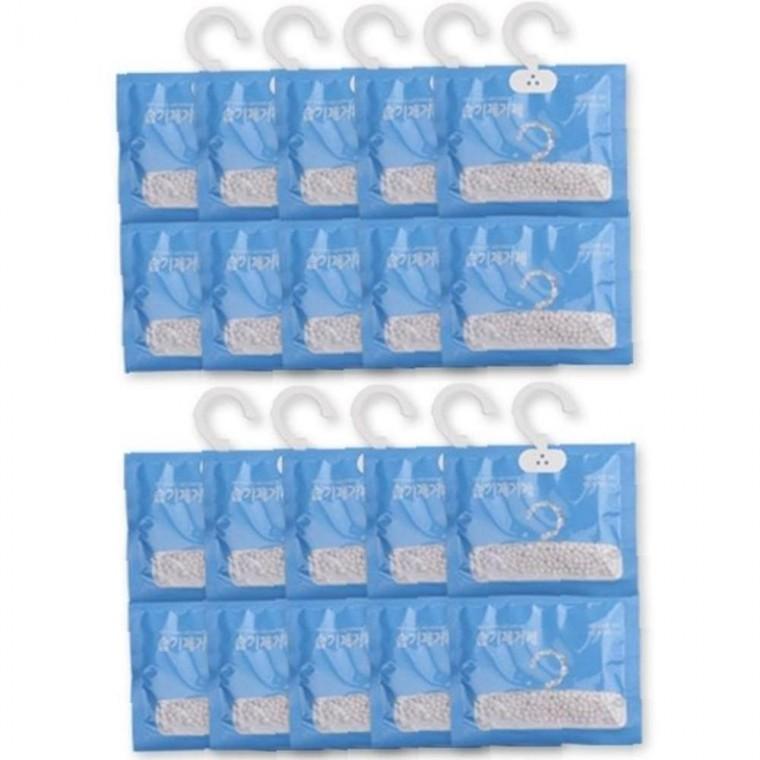 장마철 옷장 실용적인 신발 습기제거 행거형 국산제습제 10EA