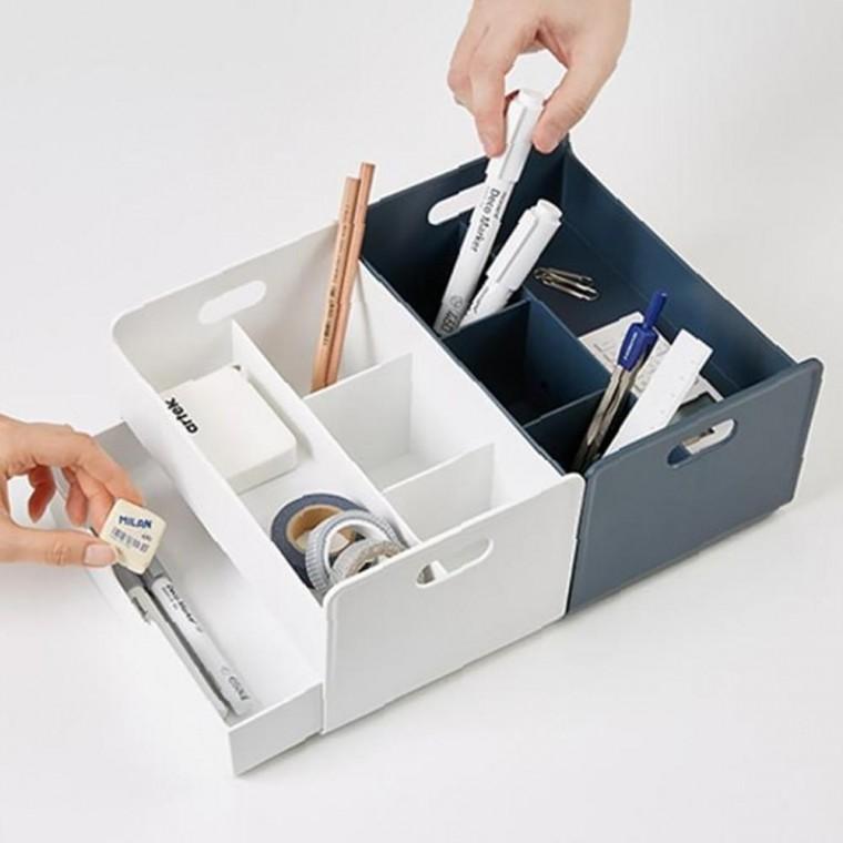 콤보 수납정리함 소지쉬운 데스크 펜홀더 오거나이저