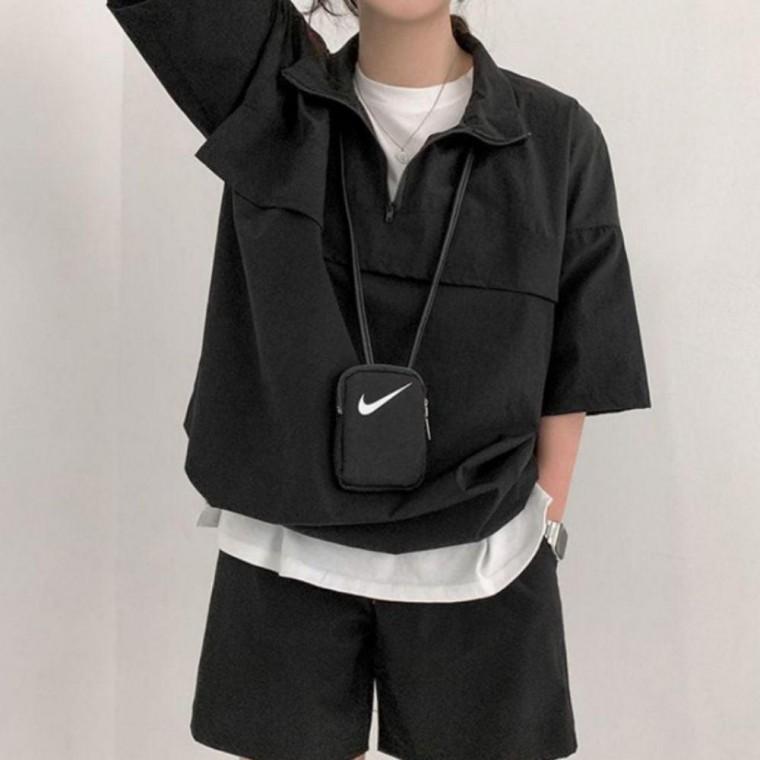 여성 아노락 상하의 세트 반집업 허리밴딩 여름 셋업
