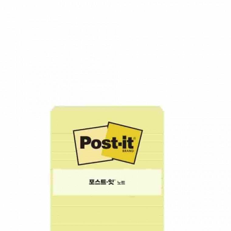 노트 노랑 라인 100매 메모패드 예쁜메모지 스티커메모지 접착식메모지