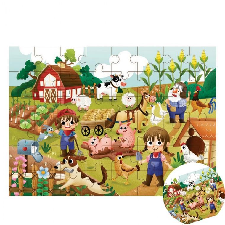 농장퍼즐 49pcs 실내놀이퍼즐 4세퍼즐 어린이농장완구