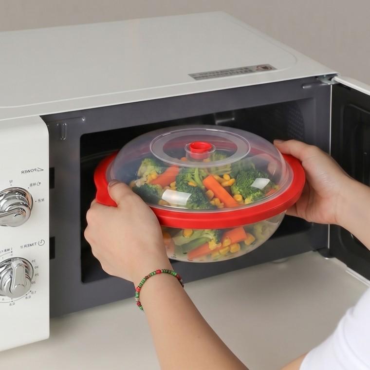 전자레인지 계란찜기 스팀쿠커 BPA FREE 국산 실리콘 밀폐용기 대형 2종