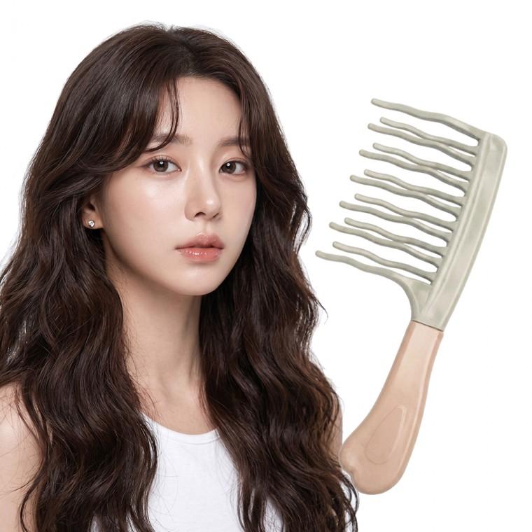 더블 웨이브 볼륨 살리는 도끼빗