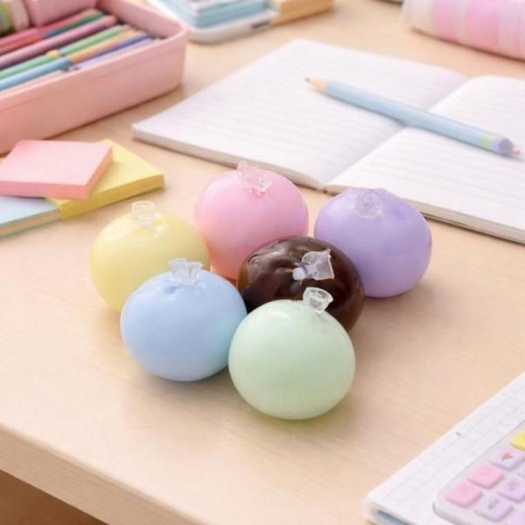 와사삭 왁스볼 무지개왁스 바사삭 힐링토이 주물럭토이 터지는재미 뽀드득 말랑이1p 캡슐
