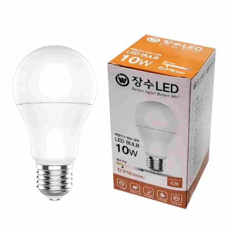LED 벌브 10W전구색 다마 LED전구 가정용조명 LED주방등 무드등전구 둥근전구