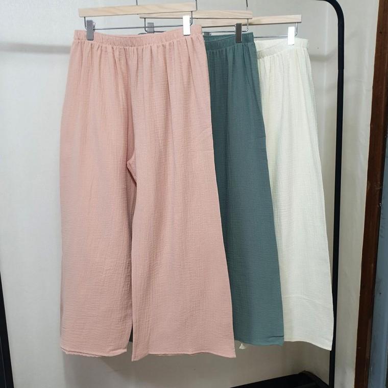 국산 루즈핏 여성 잠옷 바지