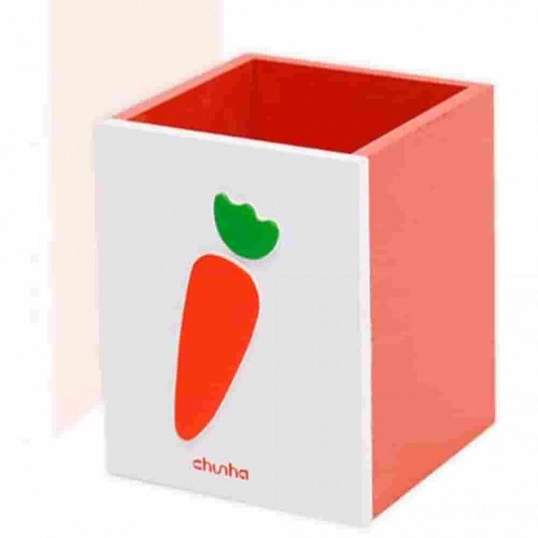 당근펜꽃이 오렌지 브러쉬통 펜슬케이스 색연필정리 연필케이스