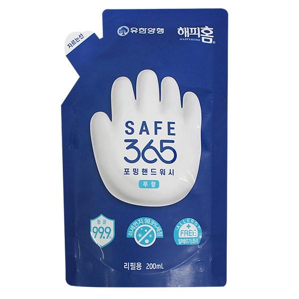 해피홈 세이브365 포밍핸드워시 무향 리필용200ml 핸드워시 버블핸드워시 거품핸드워시 거품비누 비누-TJ