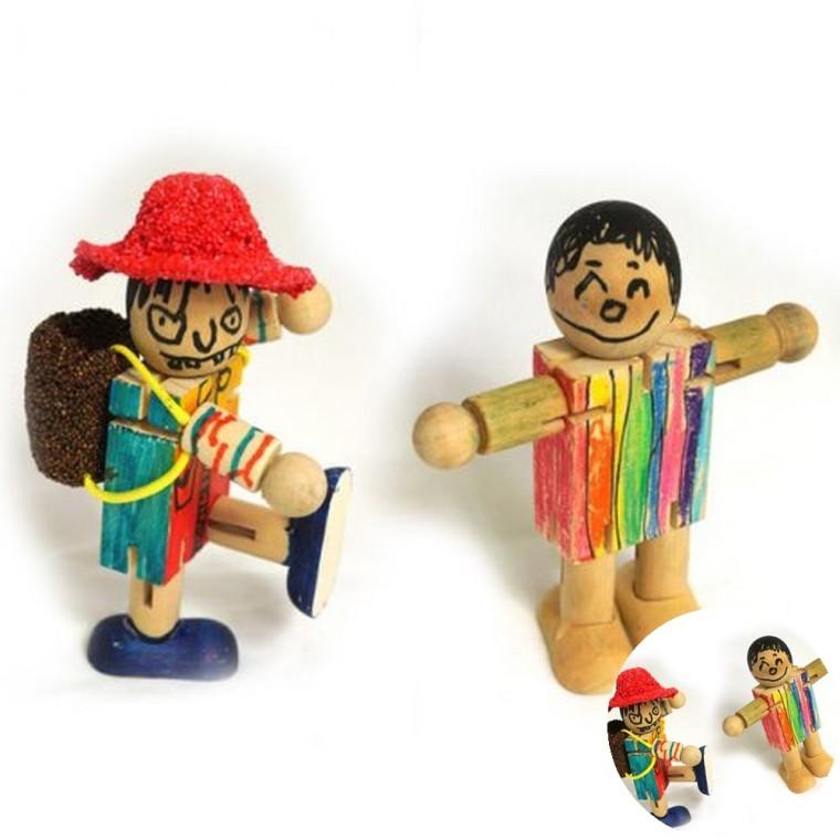 관절 목각 인형 DIY인형키트 미술활동키트 나무공예키트