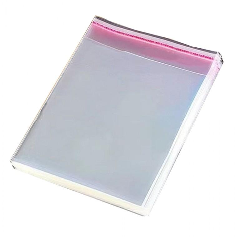 7X12cm OPP 투명 포장봉투 100매 접착 폴리백 비닐봉투 의류 악세사리 포장지 악세사리 의류 쇼핑몰 봉지