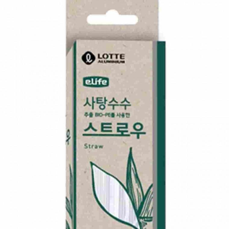 사탕수수 스트로우 L 50매입 개별포장빨대 일회용스트로우 카페빨대 긴빨대