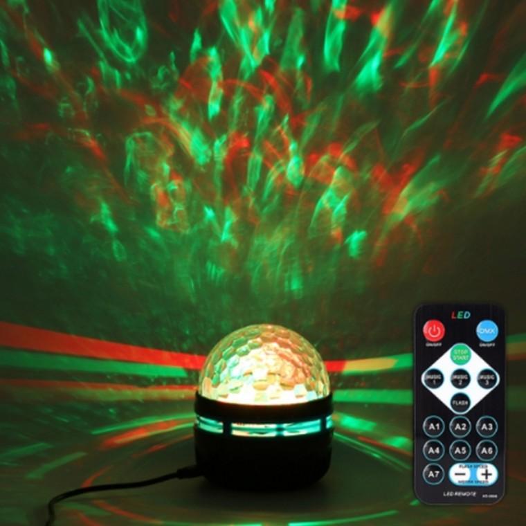 USB 리모컨 사운드인식 미러볼 조명 차량용미러볼 파티용조명