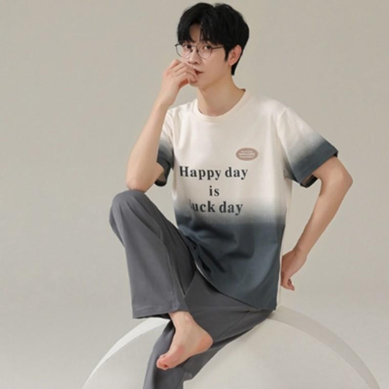 남성 잠옷세트 L 면잠옷 라운지웨어