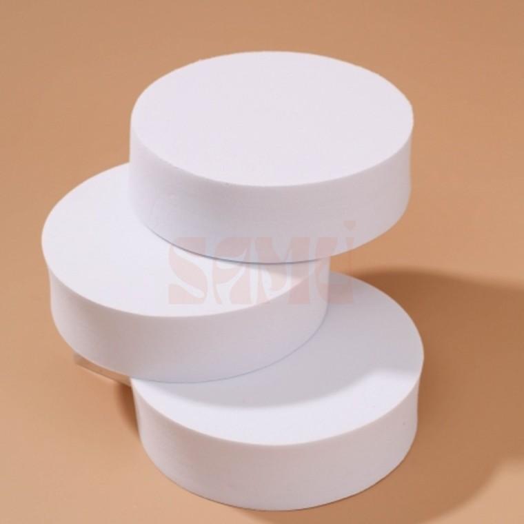 원형 디스플레이박스 10x3cm 흰색 사진촬영소품 피규어진열대
