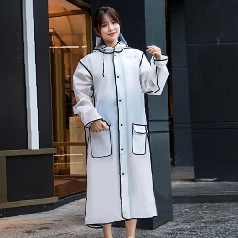 비오는날 쉽게 쾌적한 찢어지지않는 캡가드 우의 라인핏 비옷