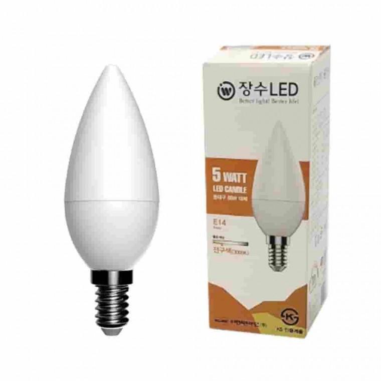 불투명 LED 촛대구 전구색 전구색전구 촛대전구 조명전구 불투명전구 촛불전구