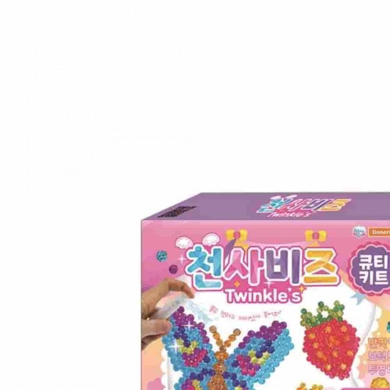 천사비즈트윙클 큐티세트 컬러비즈 반짝이비즈 비즈재료 공예키트