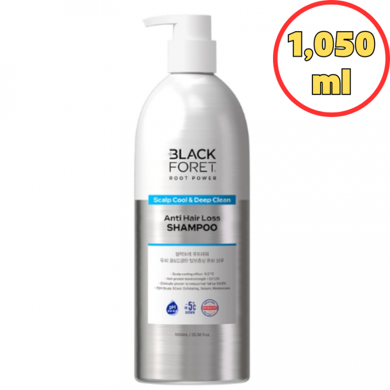 [코스트코] 블랙포레 탈모 완화 쿨 딥클린 탄산 샴푸 대용량 1050ml