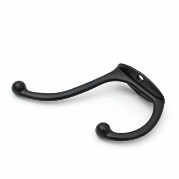 2단 옷걸이 후크 10p 블랙 주방후크 피스형후크