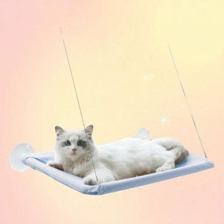 해먹 유리창 흡착 고양이 선반 윈도우 침대