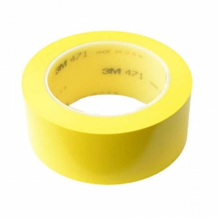 바닥라인 테이프 50mm 라인마킹테이프 황색테이프 안전라인테이프