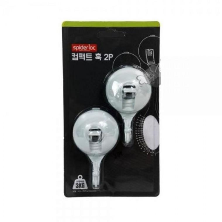 고리걸이 2P 행거 흡착식 훅 화이트 접착식걸이