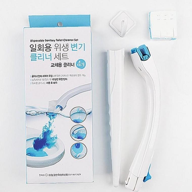 손쉬운 야외맞춤 욕실청소 자연 분해펄프 원터치 위생 변기클리너