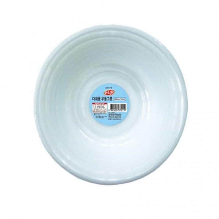 우동그릇 200mm 10p 다회용우동그릇 일회용국그릇 냉면포장용기