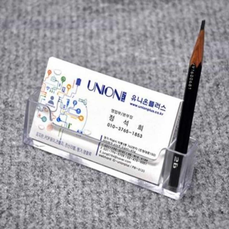 명함꽂이 아크릴알림판 아크릴꽂이판 부착용꽂이