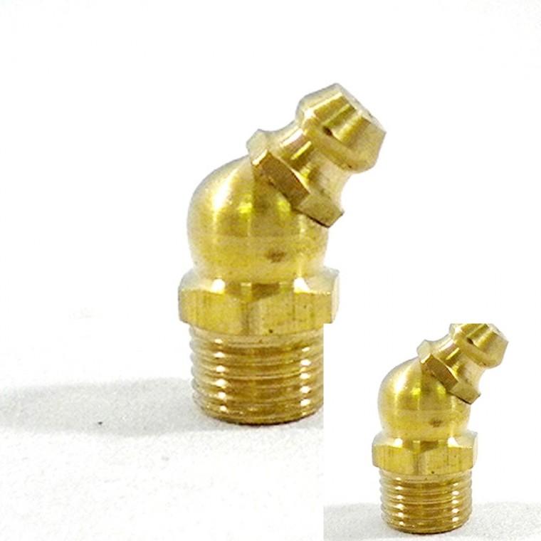 신주그리스니플(45도) M8x1.0P / 1EA 닛쁠 황동니플 그리스니뿔
