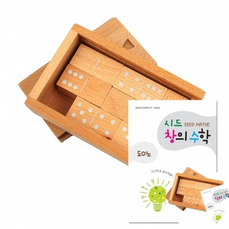 시드창의수학 Step3 원목도미노 블럭장난감 교구사이트 창의수학교구