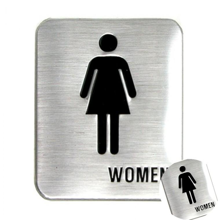 WOMEN 문패 장소표시 안내판
