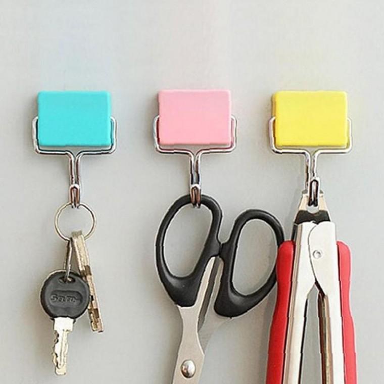 배스룸 베이직 흔적이 남지않는 자석 고리행거 magnetic hook
