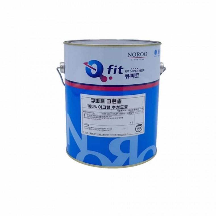외부용 수성페인트 무광 4L 주황색 4종 도장페인트 외벽수성페인트 오렌지색페인트