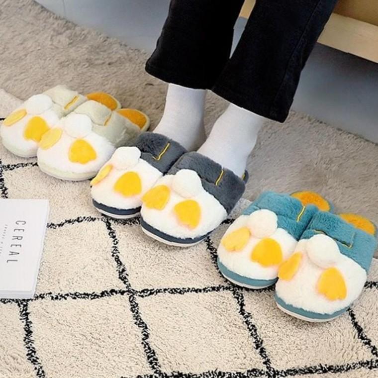 집안 기숙사 유니크 따뜻보온쿠션 층간소음 Baby Duck 슬리퍼 LS520
