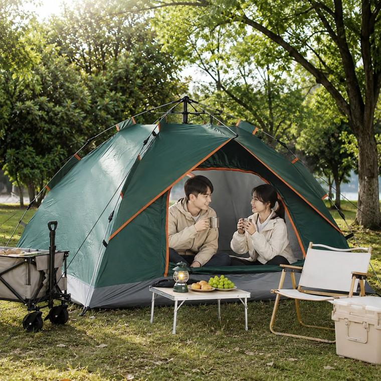 2-3인용 아우터 원터치 텐트(그린) 오토텐트 팝업텐트 자동텐트 원터치자동텐트