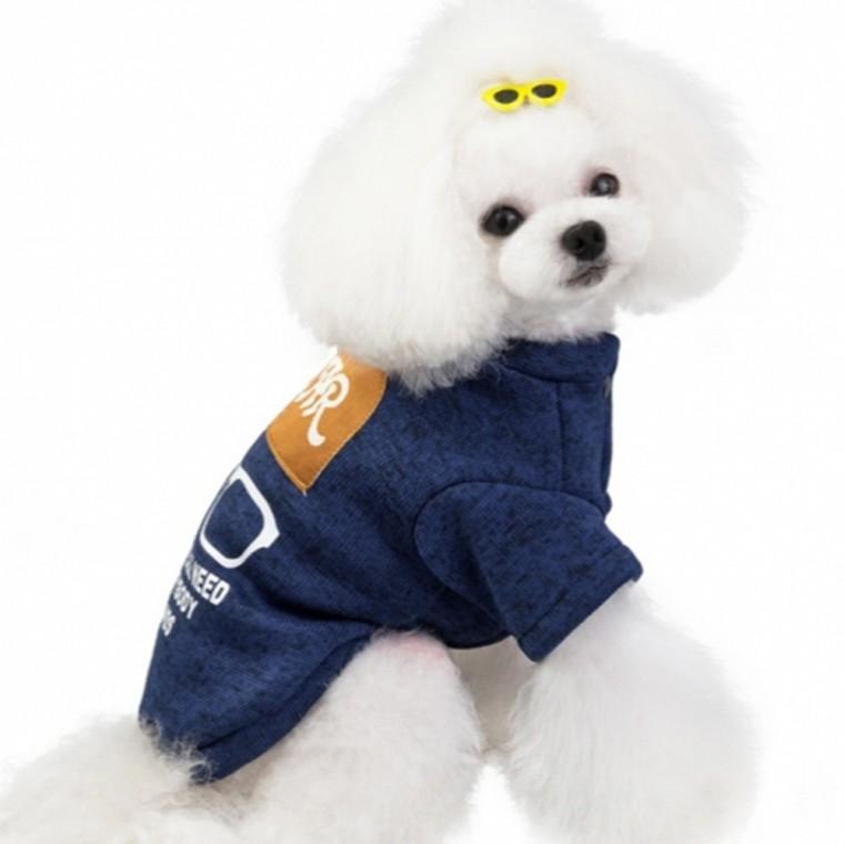 겨울 가디건 반려견옷 XL 블루 반려견겨울옷 겨울강아지옷