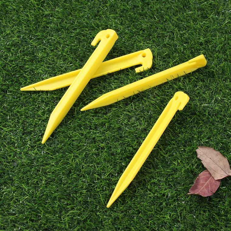 경량 플라스틱 단조팩 4p세트(23cm) 캠핑펙 단조펙 텐트팩 지주팩