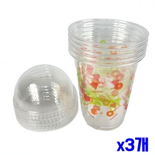 피크닉 패턴 플라스틱 테이크아웃컵 5P x3개